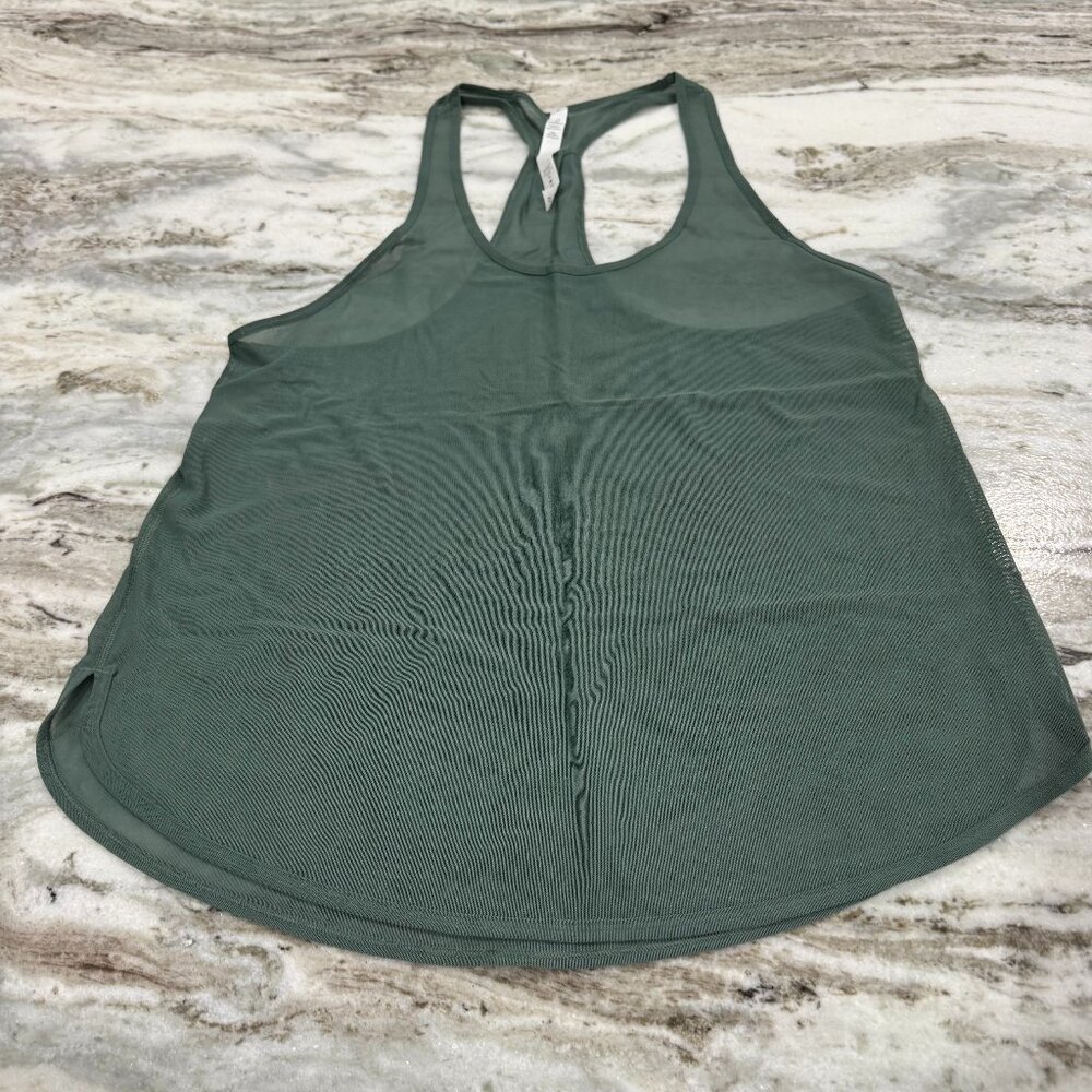 Lulumon Racerback Tank - Women's Size 12 Green Mesh